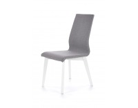 Jedálenská stolička Focus - biela / sivá