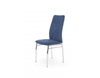Jedálenská stolička K309 - modrá / chróm