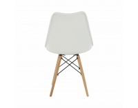 Jedálenská stolička Kemal New - biela / buk