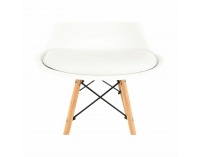 Jedálenská stolička Kemal New - biela / buk