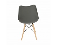 Jedálenská stolička Kemal New - tmavosivá / buk