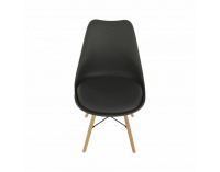 Jedálenská stolička Kemal New - tmavosivá / buk