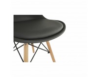 Jedálenská stolička Kemal New - tmavosivá / buk