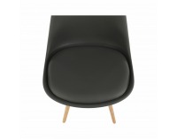 Jedálenská stolička Kemal New - tmavosivá / buk