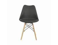 Jedálenská stolička Kemal New - tmavosivá / buk
