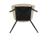 Jedálenská stolička Sarin - béžová / čierna