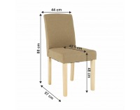 Jedálenská stolička Seluna - béžová / buk