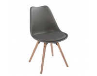 Jedálenská stolička Semer New - tmavosivá / buk