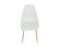 Jedálenská stolička Sintia - biela / prírodná