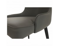 Jedálenská stolička Sirena - sivá / čierna