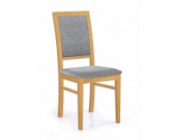 Jedálenská stolička Sylwek 1 - dub medový / sivá