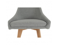 Jedálenská stolička Teza - sivá / buk