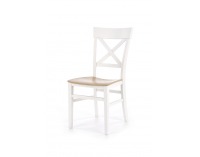 Jedálenská stolička Tutti - biela / dub medový