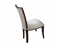 Jedálenská stolička Krzeslo VI - béžová (Velvet-B1 380) / mahagón vysoký lesk