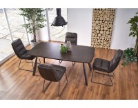 Jedálenský stôl Firmino - tmavý orech / grafit