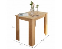 Jedálenský stôl Tarinio 86x60 cm - dub sonoma