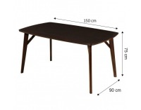 Jedálenský stôl Uran 150 - wenge