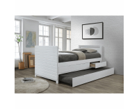 Jednolôžková posteľ s prístelkou Emira 90x200 cm - biela