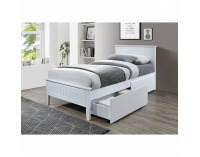Jednolôžková posteľ s roštom Midea 90x200 cm - biela