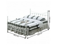 Jednolôžková posteľ s roštom Nieves New 90x200 cm - biela