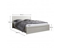 Manželská posteľ s roštom a úložným priestorom Jesi 140 - biela