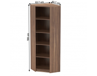 Rohový regál Johan 2 New 09 - slivka