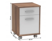 Kancelárska zostava Johan 2 New - slivka / biela