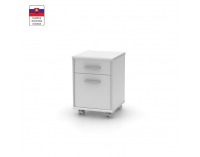 Kontajner na kolieskach Johan New 07 - biela