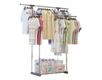 Kovový stojan na šaty Jovana - chrómová