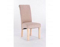 Jedálenská stolička Judy 2 New - krémová / prírodná