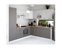 Dolná kuchynská skrinka Julia Typ 54 - tmavosivá / biela