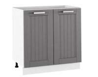 Dolná kuchynská skrinka Julia Typ 60 - tmavosivá / biela