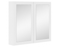 Kúpeľňová skrinka so zrkadlom Jump 80 - biela