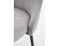 Jedálenská stolička K318 - sivá / čierna / zlatá
