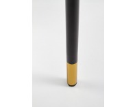 Jedálenská stolička K318 - sivá / čierna / zlatá