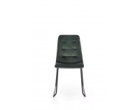 Jedálenská stolička K321 - tmavozelená / sivá / čierna