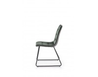 Jedálenská stolička K321 - tmavozelená / sivá / čierna