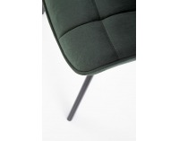 Jedálenská stolička K332 - tmavozelená / čierna