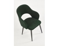 Jedálenská stolička K364 - tmavozelená / čierna