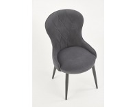 Jedálenské kreslo K366 - tmavosivá / čierna