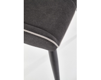 Jedálenská stolička K369 - tmavosivá / čierna