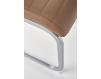 Jedálenská stolička K371 - béžová / chróm