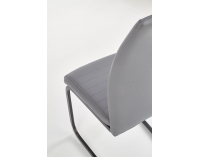Jedálenská stolička K371 - sivá / chróm