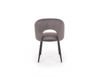 Jedálenská stolička K384 - sivá / čierna