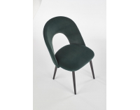 Jedálenská stolička K384 - tmavozelená / čierna