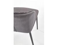 Jedálenská stolička K399 - tmavosivá / čierna