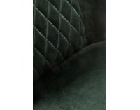 Jedálenská stolička K399 - tmavozelená / čierna