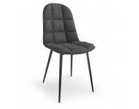 Jedálenská stolička K417 - sivá (Velvet) / čierna