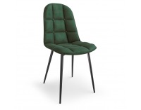 Jedálenská stolička K417 - tmavozelená (Velvet) / čierna