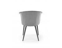 Jedálenské kreslo K421 - sivá / čierna